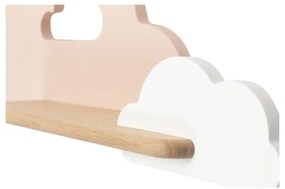 Applique LED per bambini con mensola CLOUD LED/5W/230V rosa/bianco
