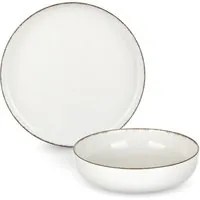 Servizio 24 piatti stoneware avorio Nordic Brillo