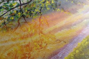Quadro su tela – Alba nel bosco
