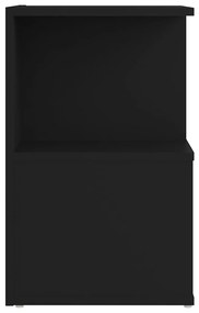 Comodino nero 35x35x55 cm in truciolato