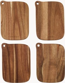 Set di 4 taglieri in legno di acacia Eya