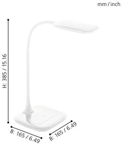 Eglo 98247 - Lampada da tavolo LED dimmerabile MASSERIE LED/3,4W/230V