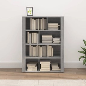 Credenza Grigio Sonoma 80x30x106 cm in Legno Multistrato