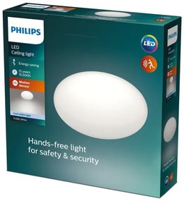 Philips - Plafoniera LED con sensore SHAN 1xLED/12W/230V 4000K