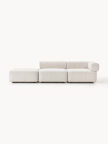 Chaise longue componibile in bouclé Anton