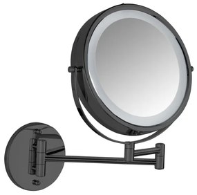 WENKO 71559800 - Specchio POWER-LOC 25,5x32 cm nero