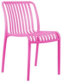 Sedia da pranzo rosa in plastica Glee – Leitmotiv