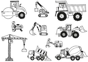 Timbri per bambini StampoMinos, in cantiere