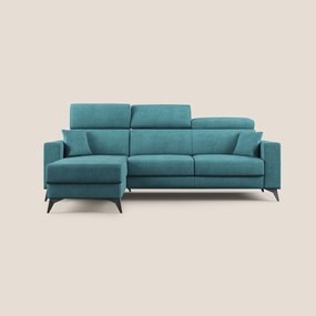 Pegaso divano letto angolare con poggiatesta reclinabili e rivestimento impermeabile T02