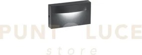 Applique led mobula antracite in alluminio 8w 1100lm 3000k ip65 420...