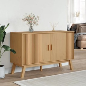 Credenza olden marrone 114x43x73,5 cm in legno massello di pino