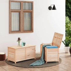 Scatola per cuscini da esterno 100x50x56cm legno massello abete