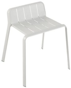 Sgabello da giardino in alluminio grigio Idaho NATERIAL, seduta in alluminio