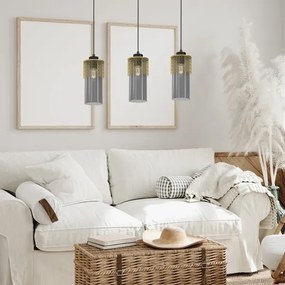 Lampadario a sospensione con filo GLAM 3xE27/60W/230V