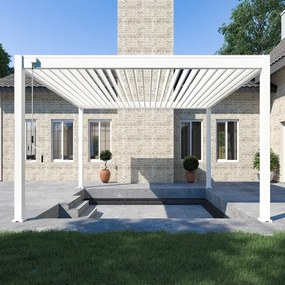 Pergola bioclimatica Ombréa autoportante 4x4M in alluminio