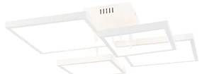 Lampada da soffitto bianca con LED 3 gradini dimmerabile a 4 luci - Lejo