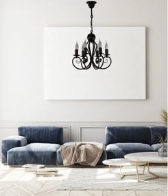 Lampadario a sospensione con catena VINCENT 6xE14/40W/230V