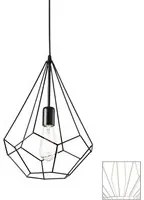 Sospensione Industrial-Minimal Ampolla-3 Metallo Bianco 1 Luce E27