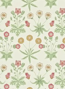 Morris & Co Carta da parati Daisy - Willow/ Pink