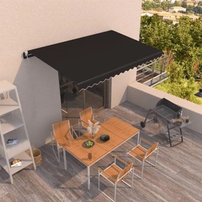 Tenda Da Sole Retrattile Automatica 450x350 Cm Antracite /
