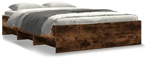 Giroletto Senza Materasso Rovere Fumo 140x200 Cm İn Truciolato /