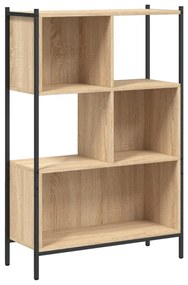 Libreria rovere sonoma 72x28x109 cm in legno multistrato