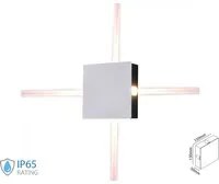 Luce da parete LED da 4W Light White Body Square 4000K IP65