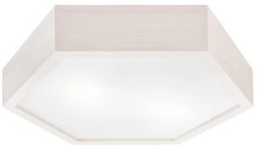 Plafoniera HEX 2xE27/60W/230V d. 43 cm bianco pino