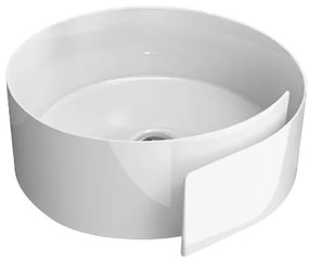 Ceramica Flaminia Roll lavabo tondo 44 cm da appoggio senza troppopieno in ceramica bianco