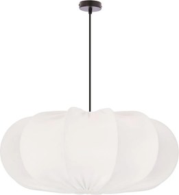 Lampadario bianco con paralume in tessuto ø 52 cm Cafee – Candellux Lighting
