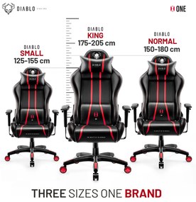 Sedia da gaming Diablo X-One 2.0 Normal Size: Nero-rosso