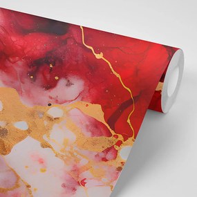 Carta da parati – Imitazione marmo rosso