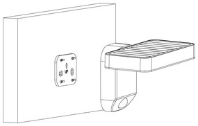 Eglo 98191 - Lampada da parete solare a LED con sensore PASTION LED/4,5W/3,7V IP44