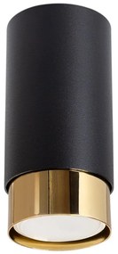 Plafoniera nera/dorata Crown – Sollux