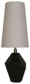 Searchlight EU88250BK - Lampada da tavolo APEX 1xE27/60W/230V nero/grigio