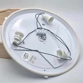 Plafoniera bagno NATURAL 3xE27/15W/230V IP54 pino Ø 37 cm