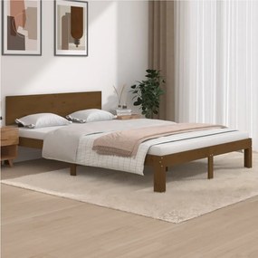 Giroletto marrone miele in legno massello di pino 140x200 cm