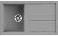 Lavello Elleci Incasso 1 vasca 86x51 Best 400 Keratek Plus Grigio Light Grey LKB40097