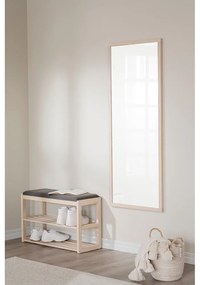 Scarpiera nera in legno di quercia con panca Confetti - Rowico