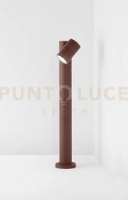 Pull paletto in alluminio corten opaco ip65 1 luce attacco gu10 h.65cm