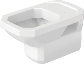 Vaso Sospeso classico a Cacciata senza sedile in ceramica bianco 018209 serie 1930 Duravit