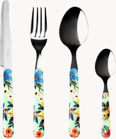 Set di 24 posate in acciaio inossidabile lucido Fiori Frida, 6 persone