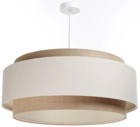 Lampadario a sospensione con filo DOBLO 1xE27/60W/230V color crema/beige