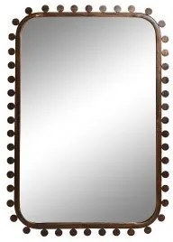 Specchio da parete Home ESPRIT Nero Dorato Cristallo Legno MDF Neoclassico 44 x 2,5 x 64 cm