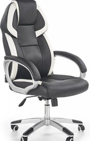 Sedia da ufficio Barton in bianco nero