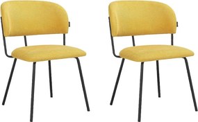 Set di sedie da pranzo gialle 2 pz Claudia - Støraa