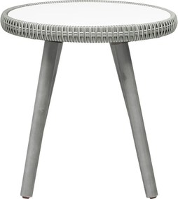 Set di mobili da giardino grigio chiaro in rattan artificiale Bistro – Unique Furniture