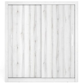 ARMADIO 2 ANTE SCORREVOLI ARLÉS 182X201 CM BIANCO NORDICO