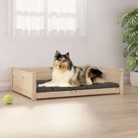 Cuccia per Cani 95,5x65,5x28 cm in Legno Massello di Pino cod mxl 37439