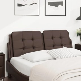 Cuscino Testiera Marrone 140 Cm İn Similpelle /